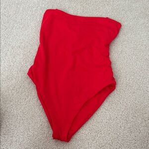 Red One Piece Swimsuit